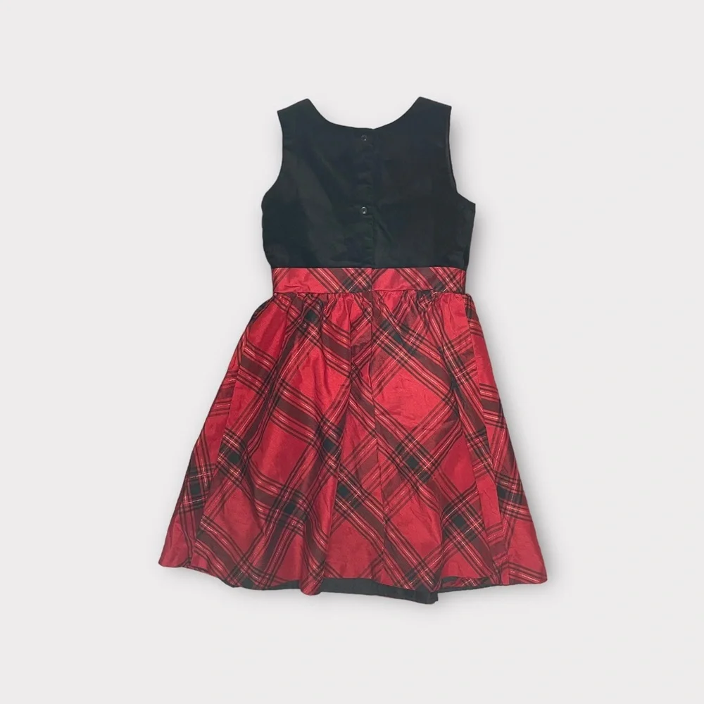 Gymboree Dressed Up Velour Holiday Plaid Dress